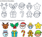 🎄 Christmas Tiny Doodle Disc 10-Pack