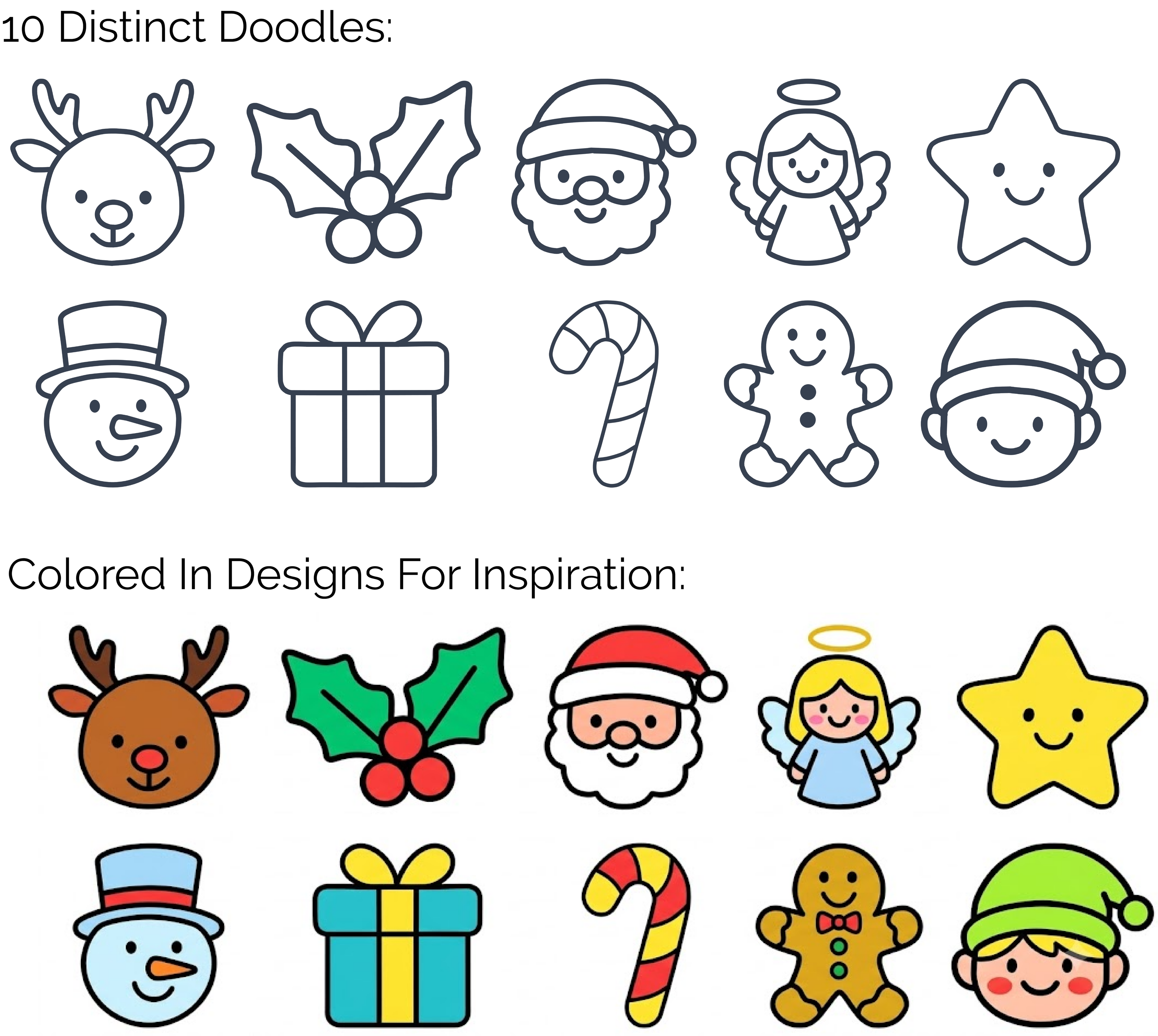 🎄 Christmas Tiny Doodle Disc 10-Pack