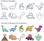 🦕 Dinosaur Tiny Doodle Disc 10-Pack