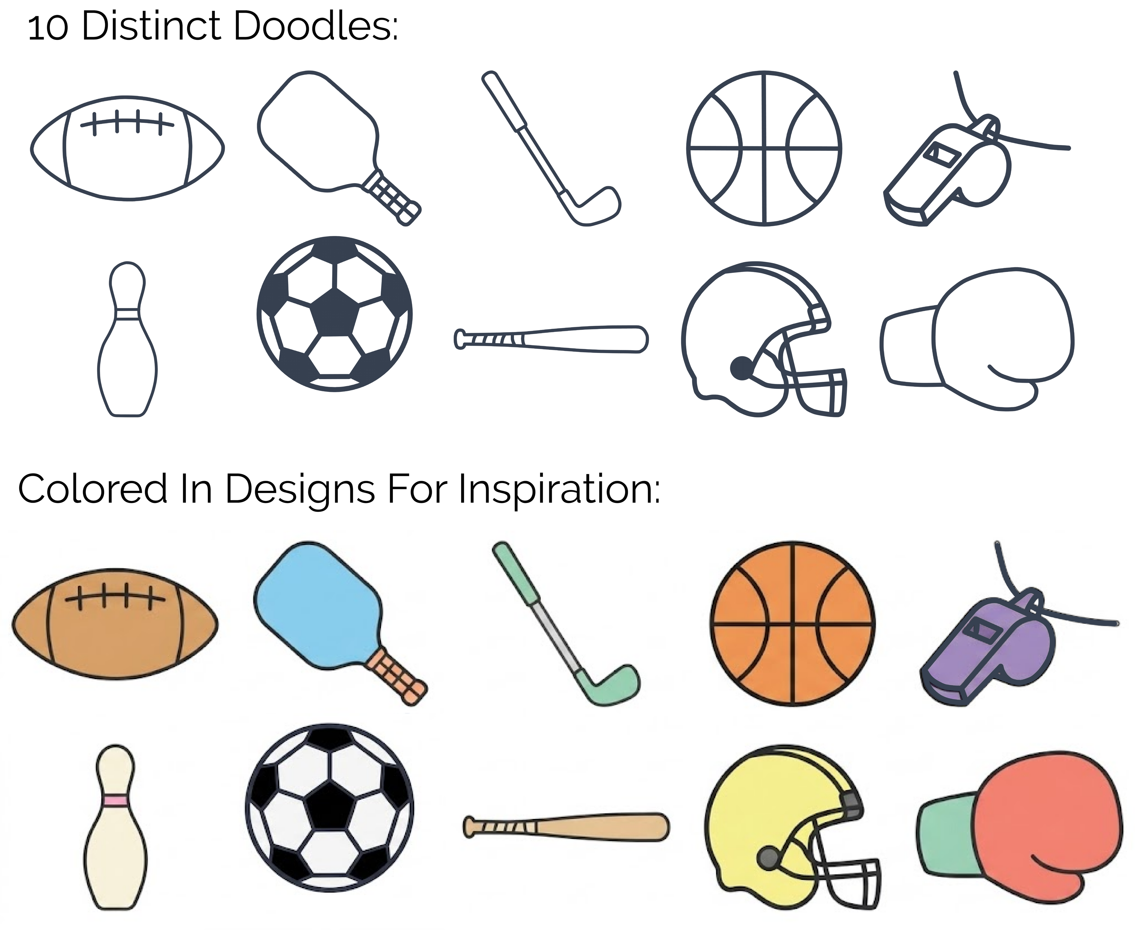 🏀 Sport Tiny Doodle Disc 10-Pack