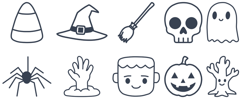 Halloween Tiny Doodle Disc 10-Pack