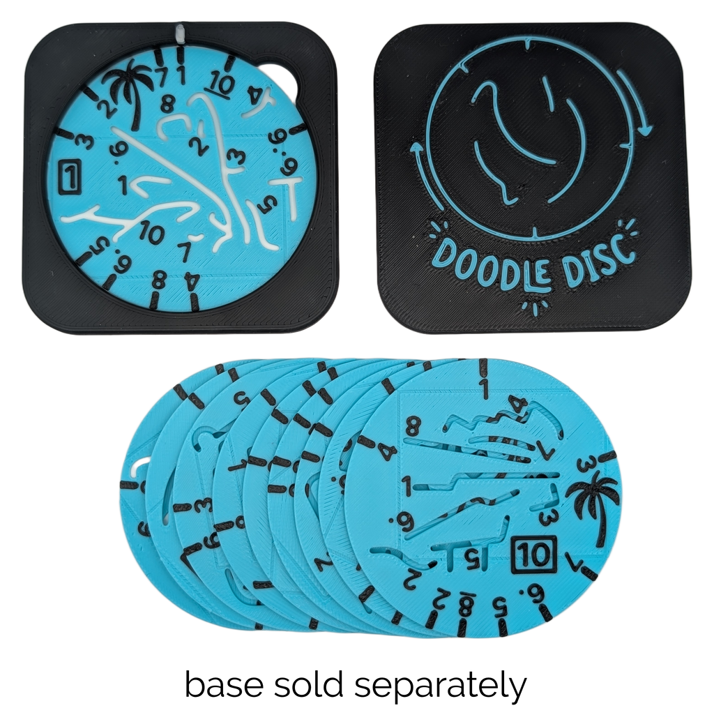 🌴 Vacation Tiny Doodle Disc 10-Pack