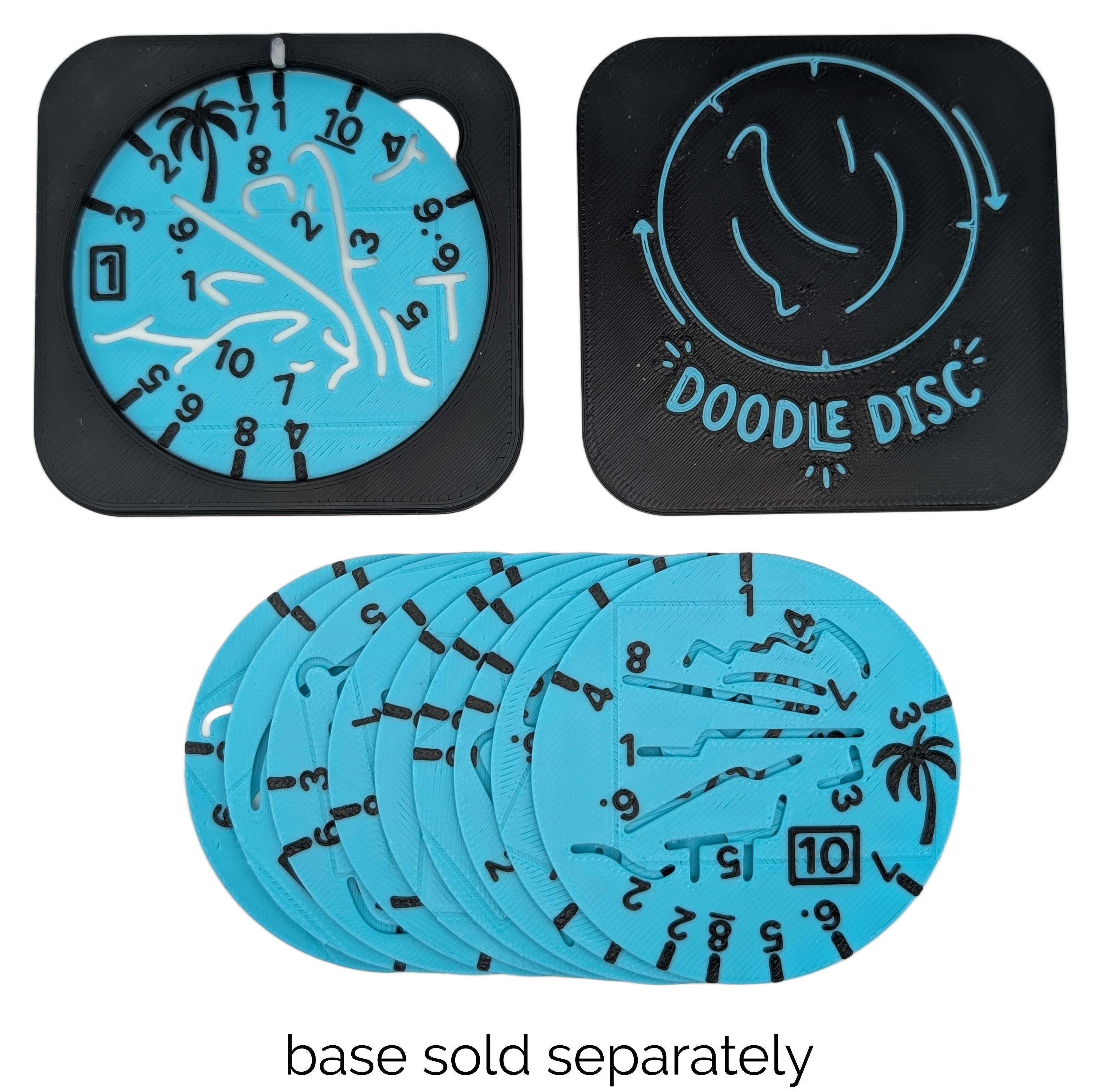 🌴 Vacation Tiny Doodle Disc 10-Pack