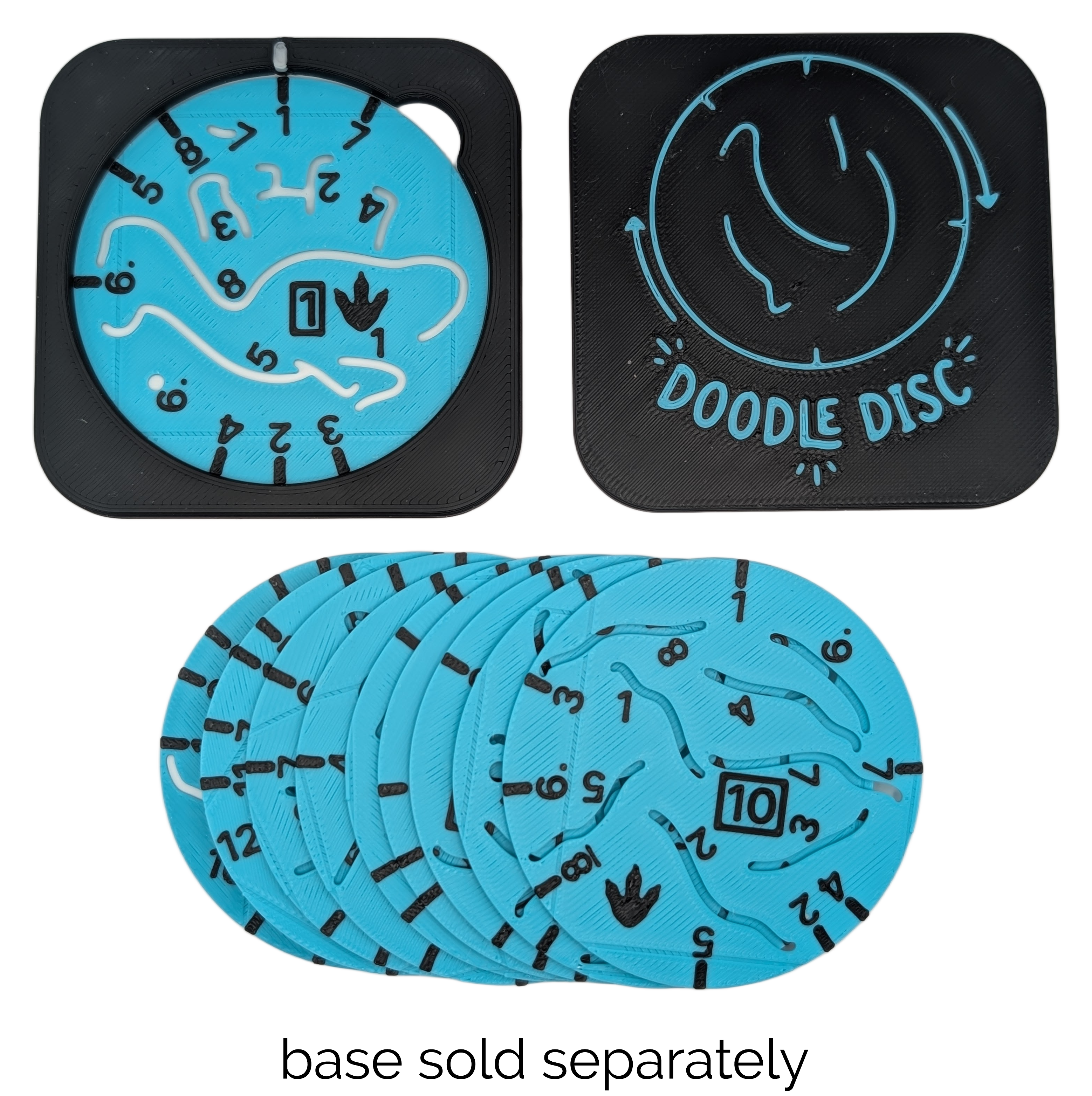 🦕 Dinosaur Tiny Doodle Disc 10-Pack